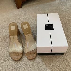 Dolce Vita size 10 vinyl strap heeled sandals